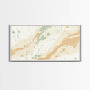 Brush Strokes - Canvas Print - Midcentury Modern Wall Art - Wood Framed Art - Home Decor - Cute Modern Art