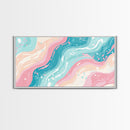 Retro 90s Style Wall Art, Bedroom Wall Decor, Aesthetic Decor, Vaporwave Wall Art, Pastel Shades Painting