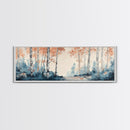 Original Birch Forest Oil Painting Print, Birch Tree Art, Birch Tree Painting, Panoramic Wall Art, Centerpiece Art, Statement Piece Art, Custom Art