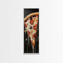 Pizza Painting Wall Art - Framed Canvas Print - Funky Kitchen Art - Kitsch Decor - Restaurant Wall Art