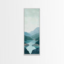 Misty River Landscape Canvas Print Smoky Mountain Art Coastal Wall Art Bedroom or Living Room Rustic Decor Panoramic Wall Piece