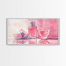 Light Pink Wall Art Canvas Print, Modern Minimalist Art, Whimsical Home Decor, Therapy Art Piece, Light Pink Abstract Art Gift Idea