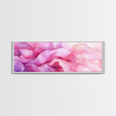 Pink Abstract Wave Canvas Print Bedroom Wall Art Horizontal Light Pink Wall Art Feminine Decor Minimalist Above Sofa Framed Art