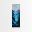 Moody Art, Canvas Print, forest at dusk painting, pine tree art, smoky mountain art, rustic wall art, bedroom art, above bed wall art