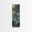 Oak Tree Art, Canvas Print, moody art, botanical prints, farmhouse art, vertical wall art, rustic art, extra wide art, above bed wall art