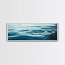 Tranquil Water Ripples Canvas Print, Minimalist Ocean Wall Art, Zen Spa Decor, Modern Abstract Water Art, Living Room Decor