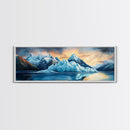 Iceberg Landscape Canvas Print, Arctic Ocean Wall Art, Blue Glacier Nature Art, Winter Wilderness Decor, Mountain Explorer Gift