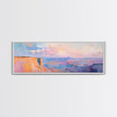 Grand Canyon Painting Canvas Print Desert Landscape Wall Art Southwest Home Decor Pastel Earth Tone Artwork Living Room or Office Accent