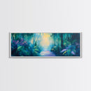 Lush Jungle Pathway Painting Tropical Rainforest Wall Art Greenery Nature Decor Vibrant Botanical Artwork Boho Living Room