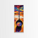 Sunrise Pan, Kitchen Wall Art, Culinary Aesthetic, Framed Canvas Print, Cooking Inspired Decor, Retro Style, Unique Chef Gift, Modern Art