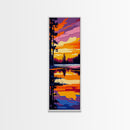 Forest Reflection, Scenic, Autumn, Serene, Canvas Print, Nature Inspired Art, Home Office Decor, Outdoor Lover Gift, Minimalist Landscape