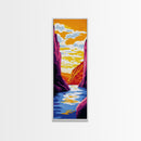 Canyon Sunset, Vibrant River Wall Art, Adventure Decor, Framed Canvas Print, Nature Lover Gift, Colorful Landscape, Living Room