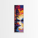 Forest Serenity, Misty Mountain Art, Nature Escape Wall Decor, Tranquil Wilderness Scene, Canvas Print, Rustic Cabin Wall Art