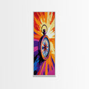 Compass Glow, Adventure Art, Nautical Decor, Travel Inspiration, Office Wall Art, Abstract Style, Canvas Print, Unique Gift