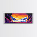Arctic Cave, Winter Landscape, Nature Escape, Mountain Snow, Chill Tones, Adventure Vibes, Man Cave Art, Canvas Print