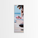 Ocean Breeze, Coastal Tranquility, Beach House Aesthetic, Canvas Print, Soft Pastel Colors, Modern Wall Art, Relaxing Home Decor