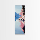Lake Reflection Art, Serene Landscape, Nature Print, Framed Canvas Print, Minimalist Wall Decor, Living Room Art, Peaceful Aesthetic