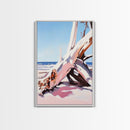 Driftwood Art, Coastal Scene, Beach Sunset, Rustic Ocean Decor, Bohemian Style, Canvas Print, Living Room Wall Art, Nautical Home Decor