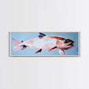 Vibrant Fish, Abstract Art, Ocean Lover Decor, Modern Coastal Home, Colorful Wall Art, Canvas Print, Unique Nautical Aesthetic