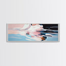 Blurred Reflection, Ocean Serenity, Abstract Art, Canvas Print, Soft Pastel Wall Art, Minimalist Coastal Decor, Tranquil Beach Scene