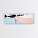 Glacier Reflection, Icy Landscape, Winter Art, Framed Canvas Print, Nordic Wall Art, Minimalist Nature, Serene Mountain Decor, Bedroom Art