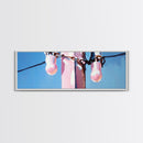Power Pole Painting, Urban Wall Art, Modern Industrial Art, Blue Sky Print, Large Canvas Print, Minimalist Home Decor, Office Wall Art