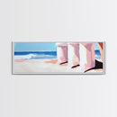 Seascape Painting, Minimalist Beach Art, Coastal Breeze Print, Nautical Theme Decor, Ocean Lover Gift, Canvas Print