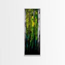 Abstract Forest, Green Nature, Textured Painting, Boho Wall Art, Canvas Print, Modern Home Decor, Living Room Art, Earthy Tones