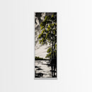 Swamp Trees, Black and White Landscape, Nature Wall Art, Rustic Home Decor, Framed Canvas Print, Large Wall Art, Office Art, Neutral Decor