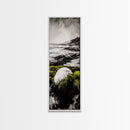 Coastal Rock, Ocean Landscape, Framed Canvas Print, Seascape Wall Art, Beach House Decor, Nautical Artwork, Minimalist Art, Bedroom Art