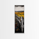 Rustic Fence, Country Landscape, Fall Fields, Farmhouse Wall Decor, Living Room Art, Framed Canvas Print, Nature Home Artwork
