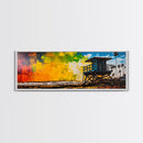 Lifeguard Tower, Coastal Beach Art, Sunset Painting, Vibrant Wall Art, Framed Canvas Print, Large Wall Art, Living Room Decor, Modern Art