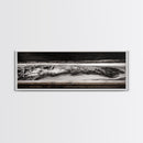 Monochrome, Ocean Waves, Black and White, Canvas Print, Dramatic Seascape, Modern Wall Art, Bedroom Decor, Large Wall Art, Minimalist Art