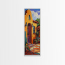 Adobe Home, Southwest Colors, Rustic Entryway Art, Framed Canvas Print, Mexican Style Decor, Boho Living Room Accent, Desert Home Art