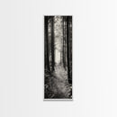 Forest Trail, Woodland Path, Light Through Trees, Nature Escape, Canvas Print, Cabin Wall Art, Cozy Autumn Home Decor, Bedroom Artwork