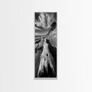 Driftwood Beach, Ocean Texture, Nature Scene, Canvas Print, Rustic Beach Decor, Coastal Wall Art, Bathroom Art, Moody Seaside Print