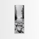 Crystal Cove, Reflections Water, Seaside Stones, Canvas Print, Tranquil Coastal Wall Art, Beach Bathroom Decor, Minimalist Style