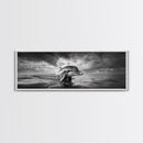 Dolphin Ocean Art, Playful Sea Animal Print, Modern Coastal Decor, Framed Canvas Print, Bathroom Wall Art, Nature Photography