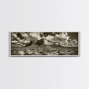Desert Plateau, Cloudscape Drama, Western Landscape, Large Wall Art, Canvas Print, Rustic Home Decor, Minimalist Nature Art, Office Wall Decor