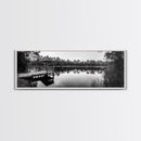 Still Lake Dock, Nature Reflections, Tranquil Scene, Canvas Print, Rustic Landscape Photography, Farmhouse Wall Art, Entryway Decor