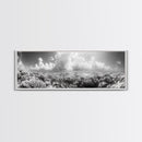 Coral Reef, Ocean Horizon, Cloudscape, Canvas Print, Underwater Nature Photography, Bathroom Wall Art, Marine Coastal Decor