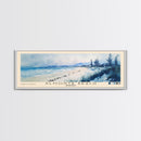 Almonta Beach, Australia Watercolor Beach Print, Vacation Gift, Australia Wall Art, Framed Canvas Print, Framed Beach Painting