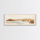 Cabrera, Spain Watercolor Beach Print, Vacation Gift, Spain Wall Art, Framed Canvas Print, Framed Beach Painting