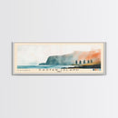 Easter Island, Chile Watercolor Beach Print, Vacation Gift, Chile Wall Art, Beach Painting, Beach Decor, Beach Painting