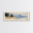 Karasu Beach, Turkey Watercolor Print, Vacation Gift, Turkey Wall Art, Beach Painting, Beach Decor, Large Wall Art, Wood Frame Art