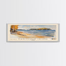 Manitoulin Island, Canada Watercolor Beach Print, Vacation Gift, Canada Wall Art, Framed Canvas Print, Framed Beach Painting