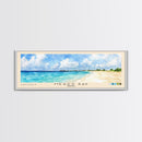 Meads Bay, Anguila Watercolor Beach Print, Vacation Gift, Anguila Wall Art, Framed Canvas Print, Framed Beach Painting
