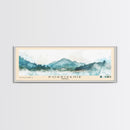 Pokrivenik, Croatia Watercolor Print, Vacation Gift, Croatia Wall Art, Beach Painting, Beach Decor, Large Wall Art, Wood Frame Art