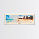 Tulum, Mexico Watercolor Print, Vacation Gift, Mexico Wall Art, Beach Painting, Beach Decor, Large Wall Art, Wood Frame Art