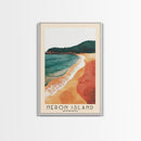 Heron Island, Australia Watercolor Beach Print, Vacation Gift, Australia Wall Art, Beach Painting, Beach Decor, Beach Painting